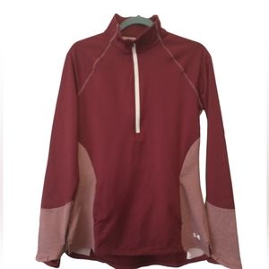 Under Armour  M Burgundy Half Zip Coldgear Pullover